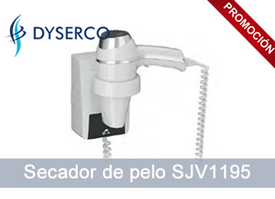 Secador Clipper Blanco SJV1195 de pistola para hotel